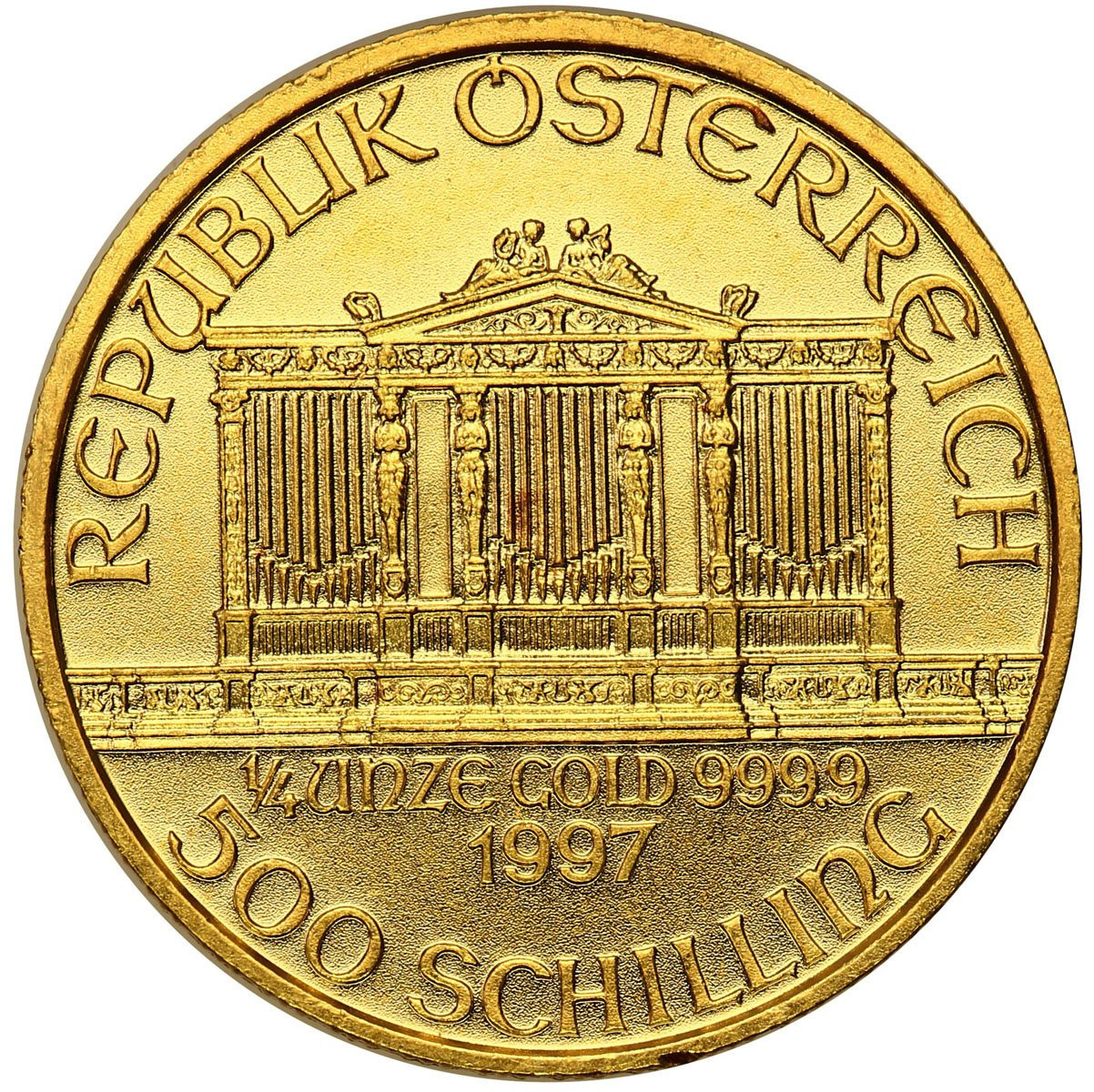 Austria 500 Szylingów 1996 - 1/4 uncji złota